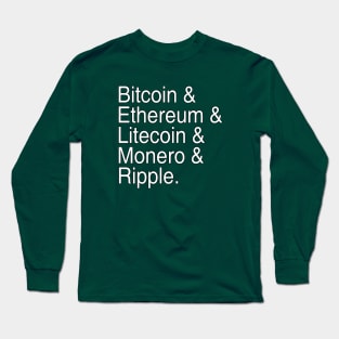 Cryptocurrency by Basement Mastermind Long Sleeve T-Shirt